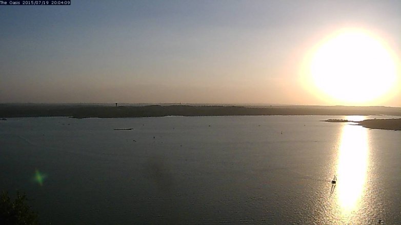 Lake Travis webcam, July 19, 2015 7:10 PM CT