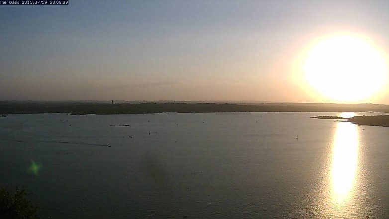 Lake Travis webcam, July 19, 2015 7:15 PM CT