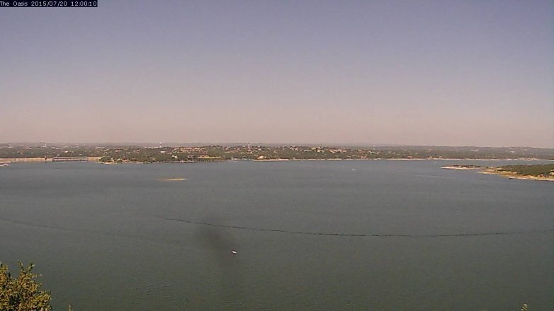 Lake Travis webcam, July 20, 2015 11:05 AM CT