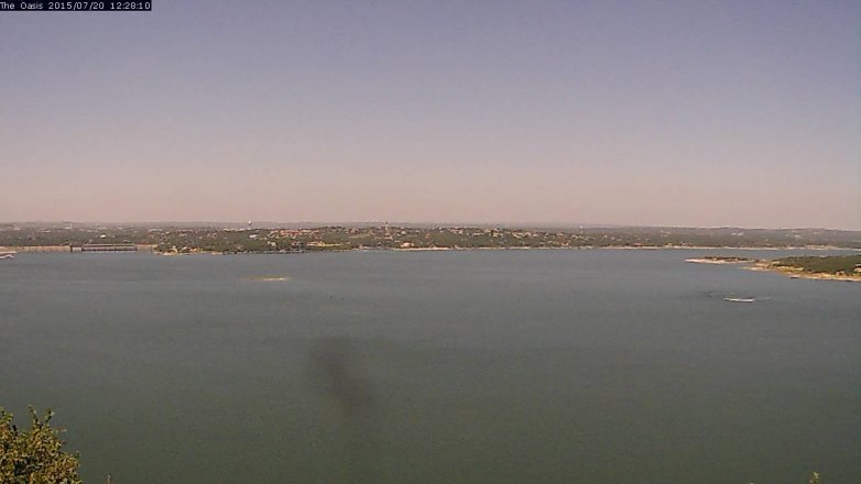 Lake Travis webcam, July 20, 2015 11:35 AM CT