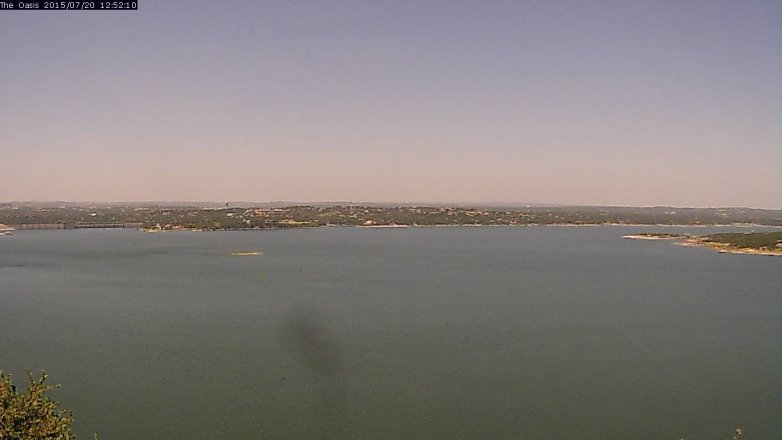 Lake Travis webcam, July 20, 2015 12:00 PM CT