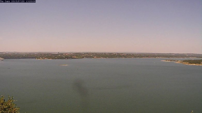 Lake Travis webcam, July 20, 2015 12:25 PM CT