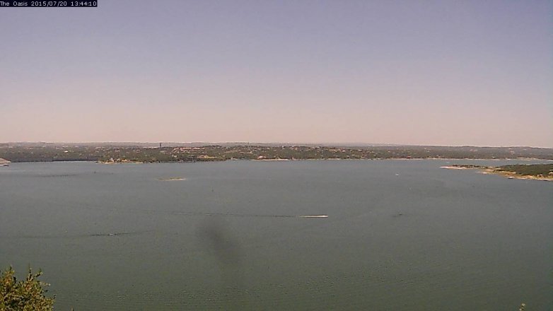 Lake Travis webcam, July 20, 2015 12:50 PM CT