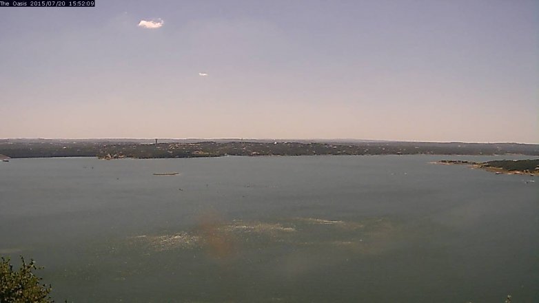 Lake Travis webcam, July 20, 2015 3:00 PM CT
