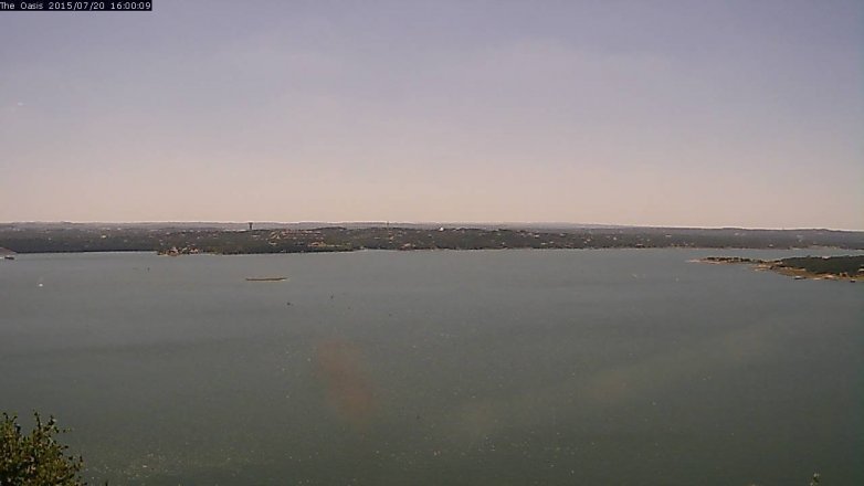 Lake Travis webcam, July 20, 2015 3:05 PM CT
