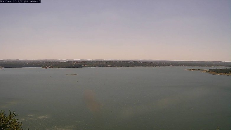 Lake Travis webcam, July 20, 2015 3:10 PM CT