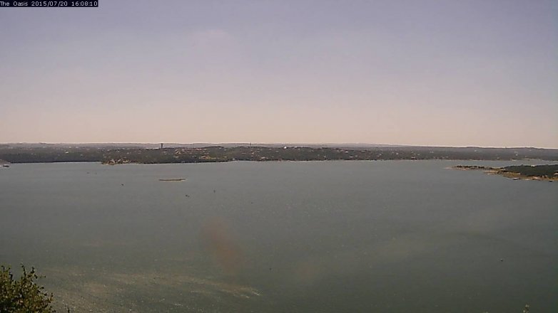 Lake Travis webcam, July 20, 2015 3:15 PM CT
