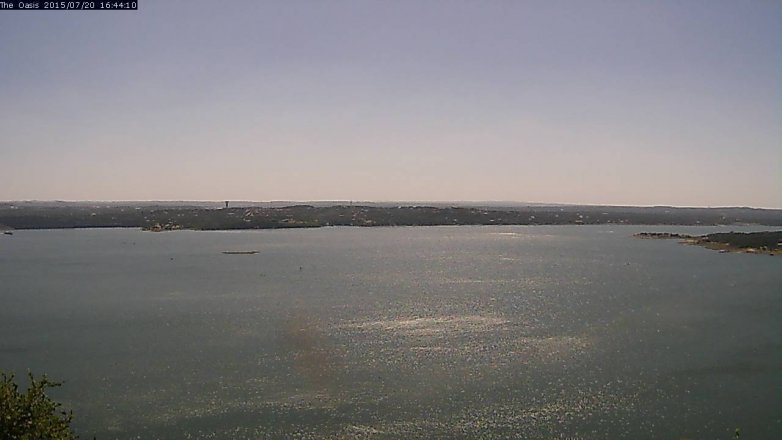 Lake Travis webcam, July 20, 2015 3:50 PM CT