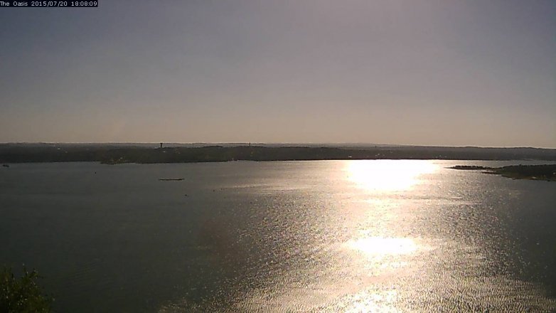 Lake Travis webcam, July 20, 2015 5:15 PM CT