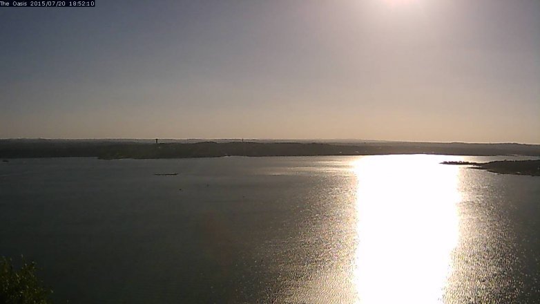 Lake Travis webcam, July 20, 2015 6:00 PM CT