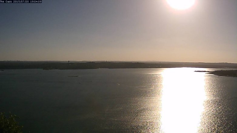 Lake Travis webcam, July 20, 2015 6:10 PM CT