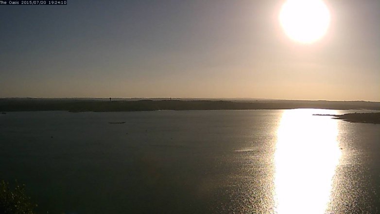 Lake Travis webcam, July 20, 2015 6:30 PM CT