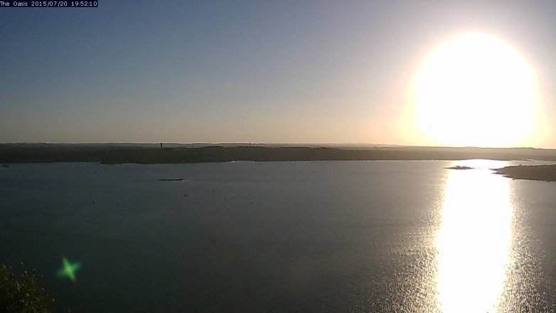 Lake Travis webcam, July 20, 2015 7:00 PM CT
