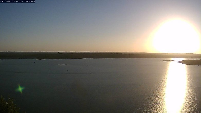 Lake Travis webcam, July 20, 2015 7:10 PM CT