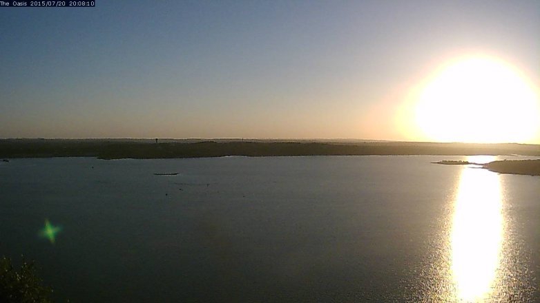Lake Travis webcam, July 20, 2015 7:15 PM CT