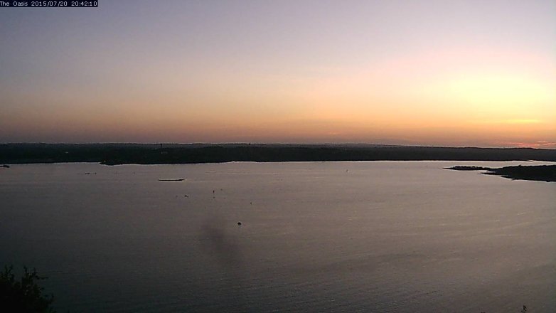 Lake Travis webcam, July 20, 2015 7:50 PM CT