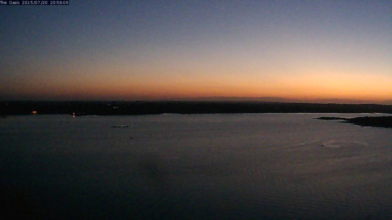 Lake Travis webcam, July 20, 2015 8:05 PM CT