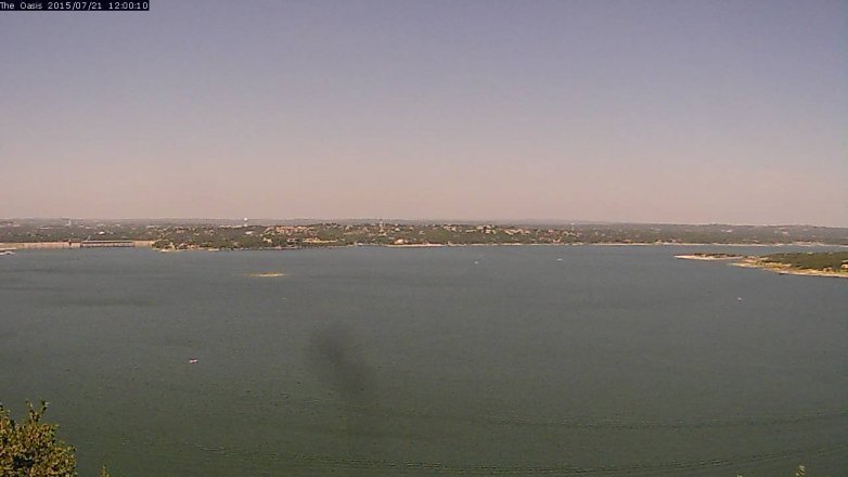 Lake Travis webcam, July 21, 2015 11:05 AM CT