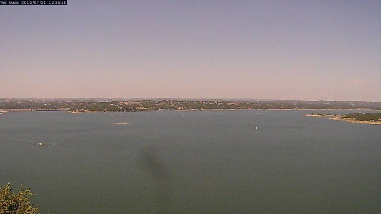 Lake Travis webcam, July 21, 2015 11:40 AM CT
