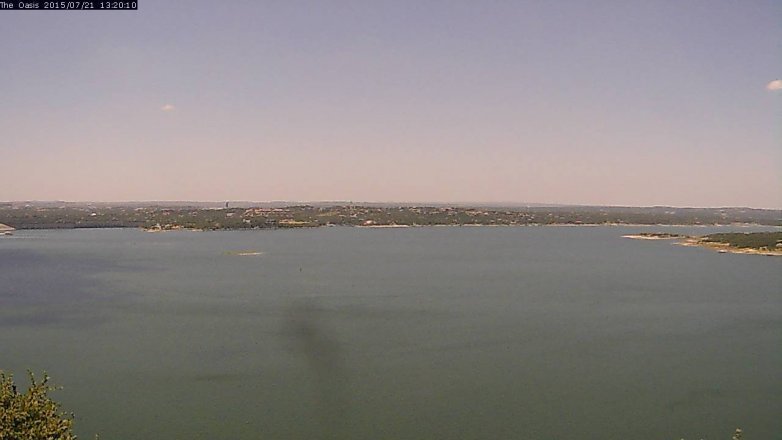 Lake Travis webcam, July 21, 2015 12:25 PM CT