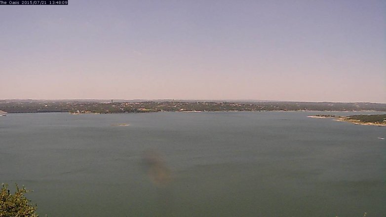 Lake Travis webcam, July 21, 2015 12:55 PM CT
