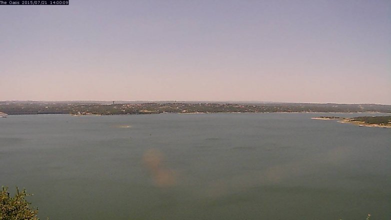 Lake Travis webcam, July 21, 2015 1:05 PM CT