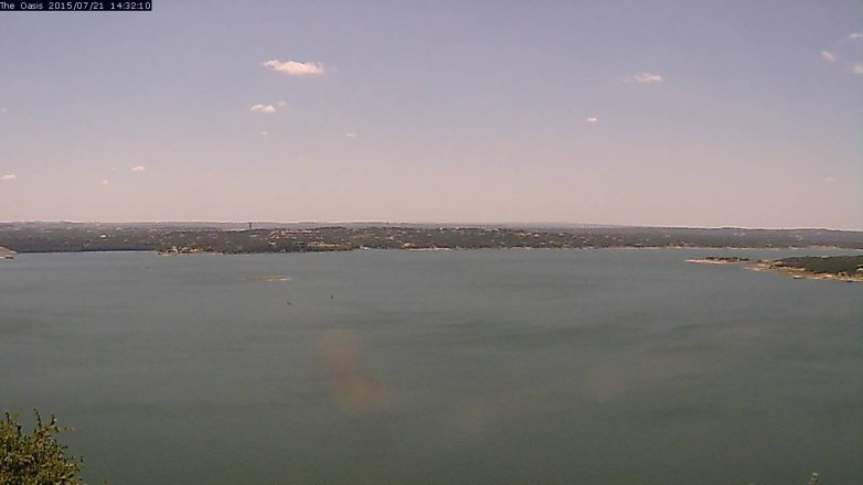 Lake Travis webcam, July 21, 2015 1:40 PM CT