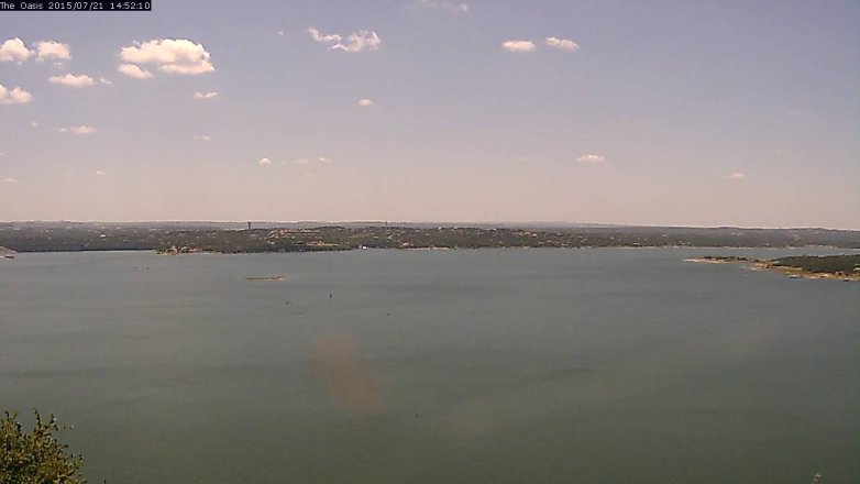 Lake Travis webcam, July 21, 2015 2:00 PM CT
