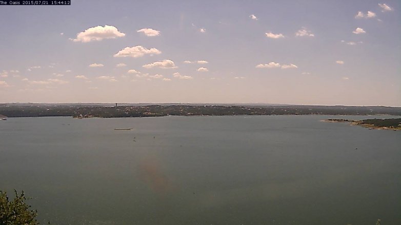 Lake Travis webcam, July 21, 2015 2:50 PM CT