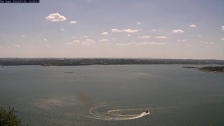 Lake Travis webcam, July 21, 2015 3:35 PM CT