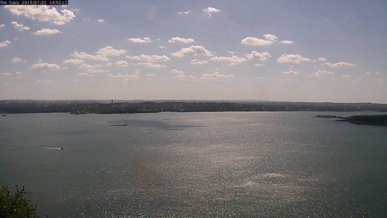 Lake Travis webcam, July 21, 2015 4:00 PM CT