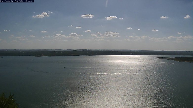 Lake Travis webcam, July 21, 2015 4:50 PM CT