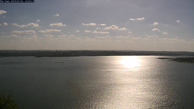 Lake Travis webcam, July 21, 2015 5:05 PM CT