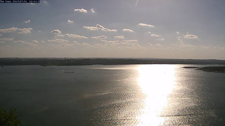 Lake Travis webcam, July 21, 2015 5:25 PM CT