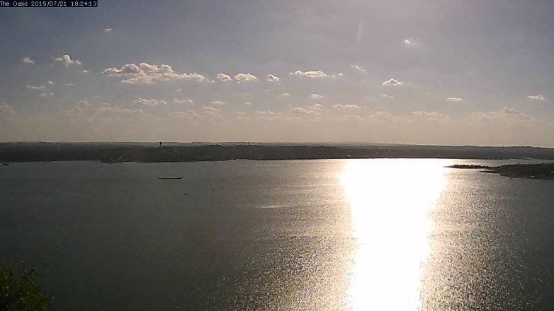Lake Travis webcam, July 21, 2015 5:30 PM CT