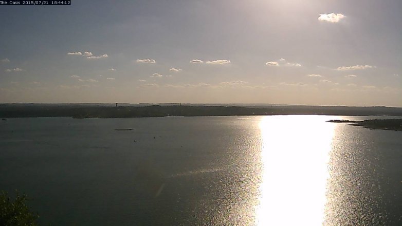 Lake Travis webcam, July 21, 2015 5:50 PM CT