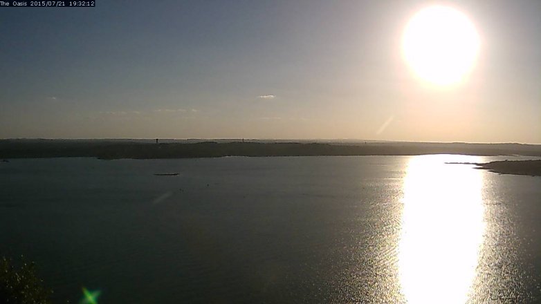 Lake Travis webcam, July 21, 2015 6:40 PM CT