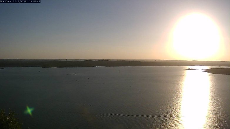 Lake Travis webcam, July 21, 2015 7:00 PM CT