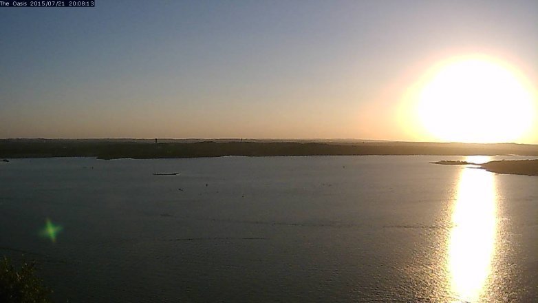 Lake Travis webcam, July 21, 2015 7:15 PM CT