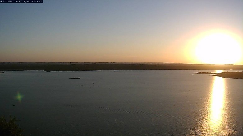 Lake Travis webcam, July 21, 2015 7:25 PM CT