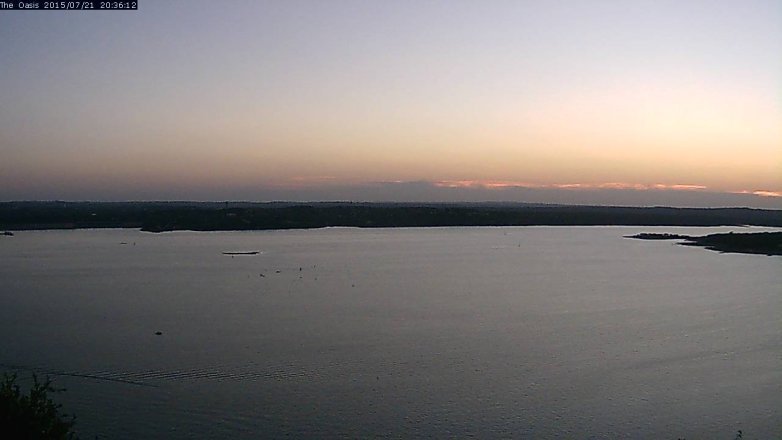 Lake Travis webcam, July 21, 2015 7:45 PM CT