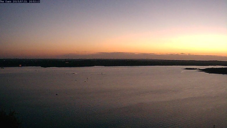 Lake Travis webcam, July 21, 2015 8:00 PM CT