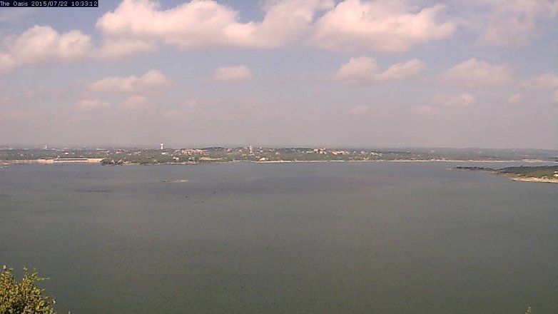 Lake Travis webcam, July 22, 2015 9:40 AM CT