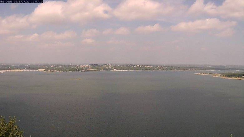Lake Travis webcam, July 22, 2015 10:05 AM CT
