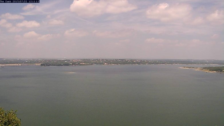Lake Travis webcam, July 22, 2015 11:20 AM CT
