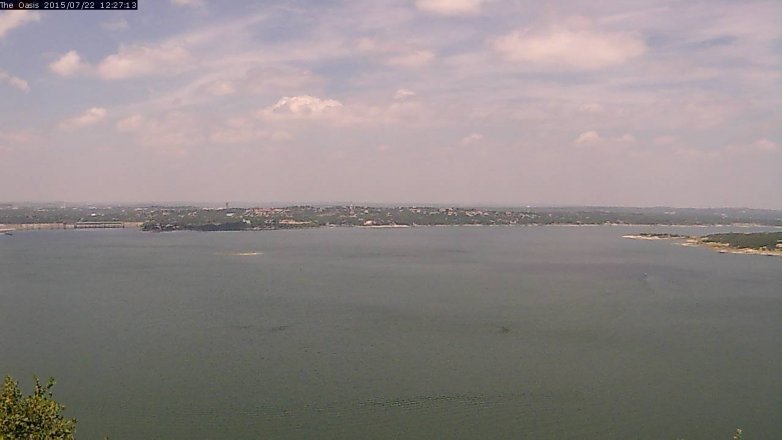 Lake Travis webcam, July 22, 2015 11:35 AM CT