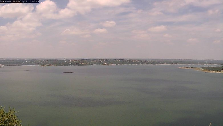 Lake Travis webcam, July 22, 2015 12:10 PM CT