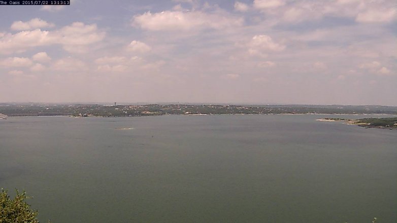 Lake Travis webcam, July 22, 2015 12:20 PM CT