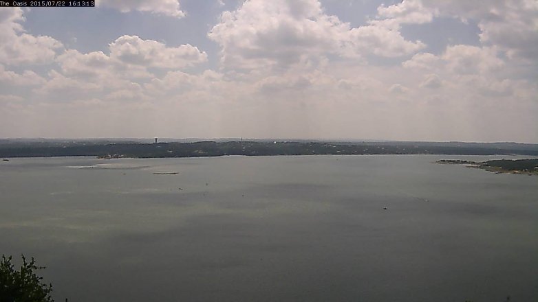 Lake Travis webcam, July 22, 2015 3:20 PM CT