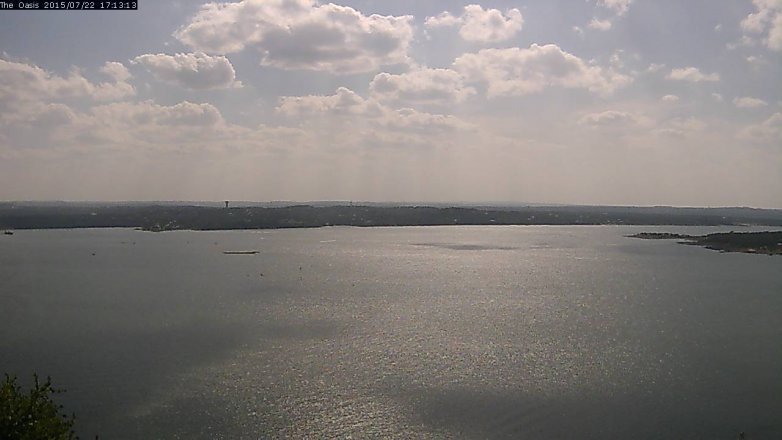 Lake Travis webcam, July 22, 2015 4:20 PM CT